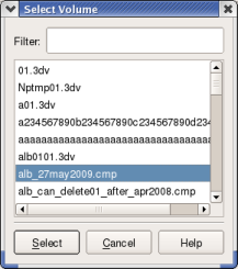 Select Output Seismic Volume. 2003.12 (L), R5000 (R)