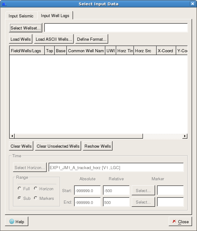 Database Well Log Loading